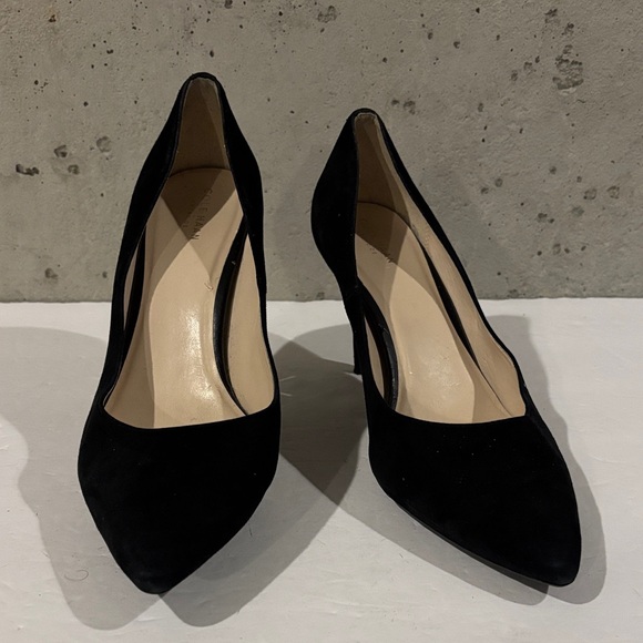Cole Haan Black Suede Juliana Pointed Toe Pumps - Size 11B - Picture 1 of 9